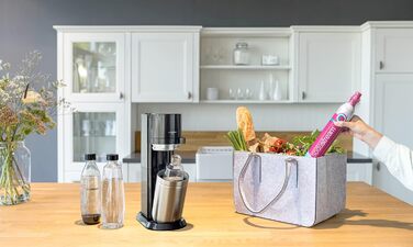 Набір для газування води, 5 предметів, чорний Duo SodaStream