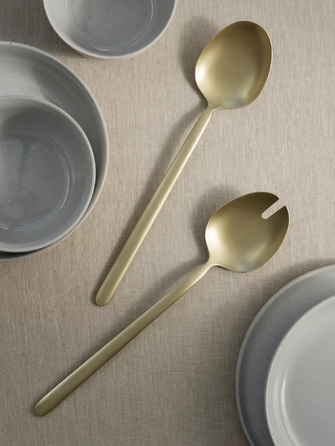 Набір ложок для салату, 2 предмети, золотисті Stella Blomus