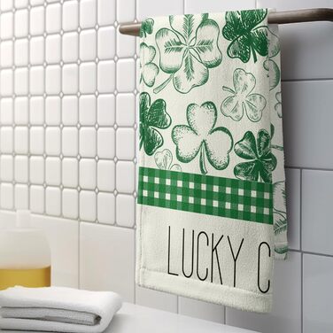 Різдвяні кухонні рушники Kwlegh, рушник для рук, різдвяна ялинка, цукерка-тростина, сніжинка, рушник для пальців, набір з 2 шт. , милий чоловічий банний рушник, високопоглинаючі рушники, 36 x (талісман на щастя)