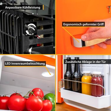 Мини-холодильник 40 л оранжевый TZS First Austria