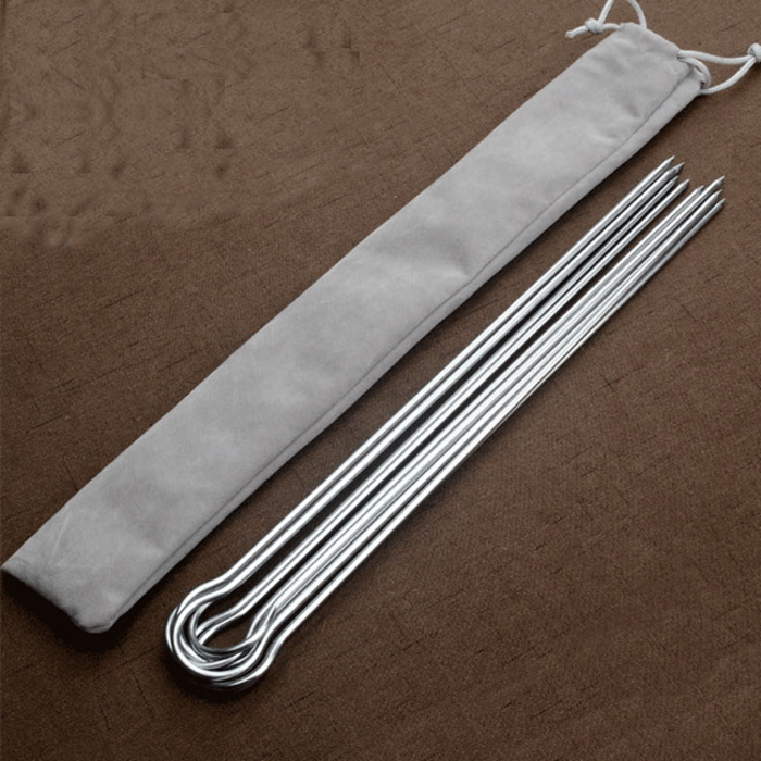 Шампури подвійні 30,5 см в корпусі з нержавіючої сталі GRILLI