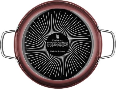 Сковорода для тушкування 28 см зі скляною кришкою, рожевий кварц Fusiontec Mineral WMF