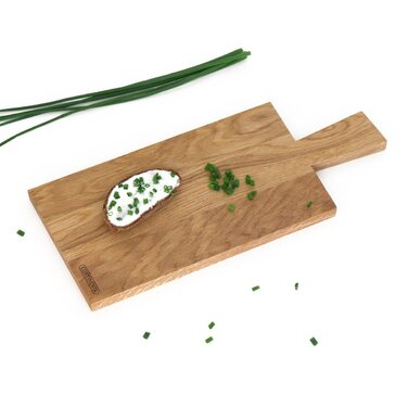 Обробна дошка з ручкою, дуб 42 х 17,5 см Continenta