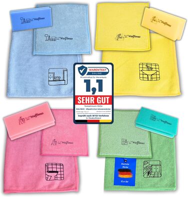 Премиальный набор из 12 губчатых салфеток из микрофибры 18 x 19 см Walfinus