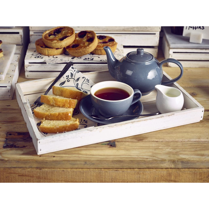 Блюдце 12 см, сіре, Color Tea, GenWare