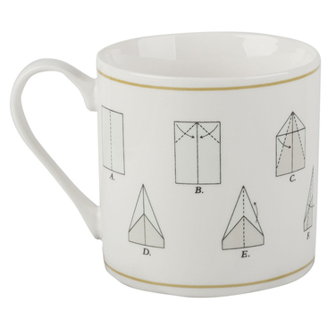 Кухоль CreativeTops ORIGAMI PLANE, фарфор, 450 мл