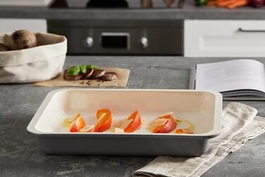 Форма для запікання емальована прямокутна 40x5,5x29 см кремова/сіра Zenker