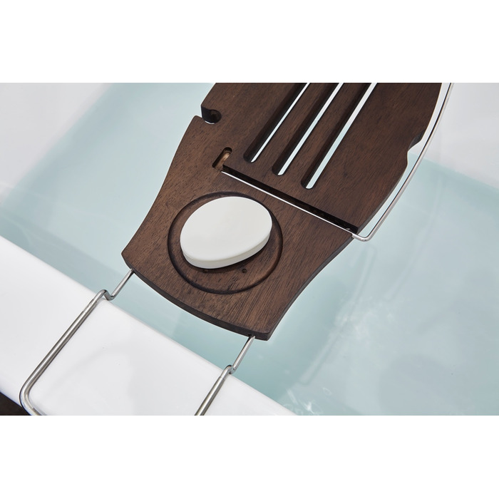 Полиця для ванної 71,1-94x21,6x3,8 см коричнева Aquala Bathtub Caddy Umbra