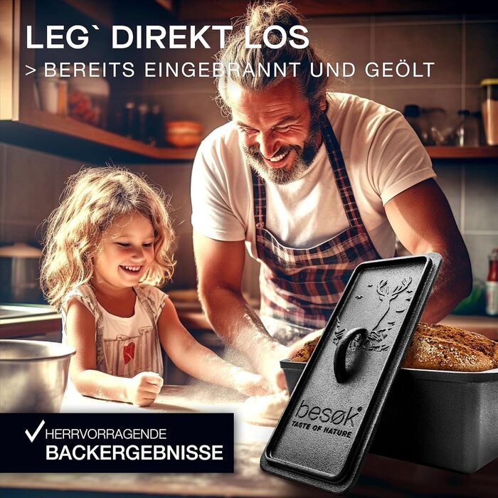 Форма для випікання хліба із кришкою 28 см besok