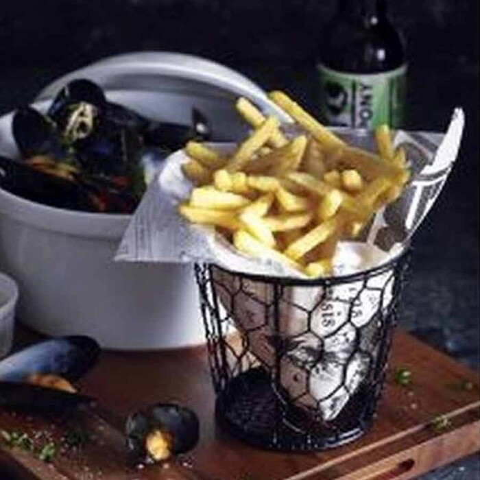 Жиронепроницаемые бумажные пакеты 17,5х17,5 см, газета белая, GenWare