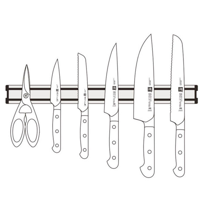 Тримач для кухонних ножів магнітний алюмінієвий, 45 см Zwilling