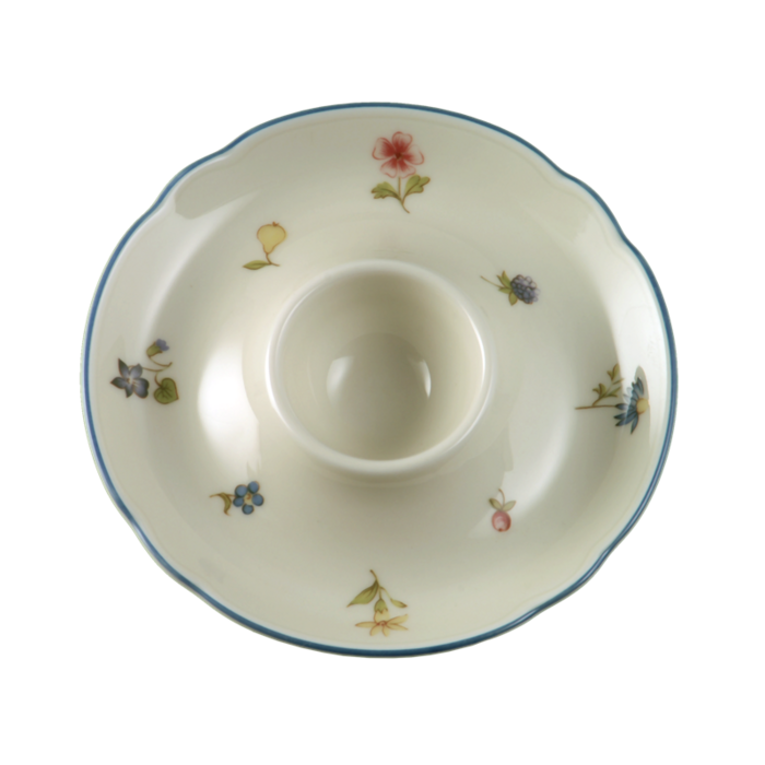 Підставка для яйця 13 см Streublume blauer Rand Marie-Luise Seltmann