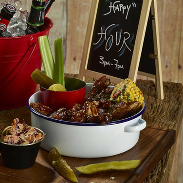 Каструля 20 см біла емальована, GenWare