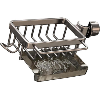 Тримач для губки для кухонного змішувача, сірий Generic