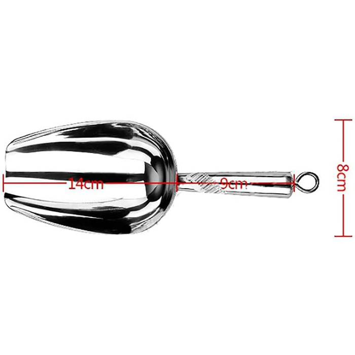 Совок для льда 350 мл, нержавеющая сталь ANCLLO
