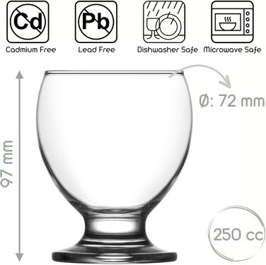 Набір креманок для мороженого 6 шт. 250 мл NORDIC SCHILLER