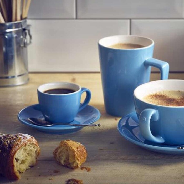 Блюдце 12 см, блакитне, Color Tea, GenWare