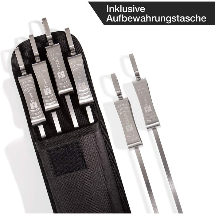 Шампури для барбекю 6 х 45 см. Heynna Premium