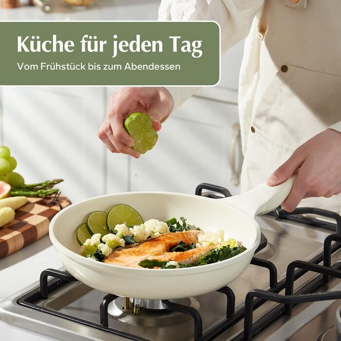 Сковорода с антипригарным покрытием 28 см, бежевый Redchef