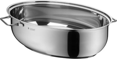 Жаровня 8,5 л з кришкою, дротяною вставкою та термометром для м'яса WMF