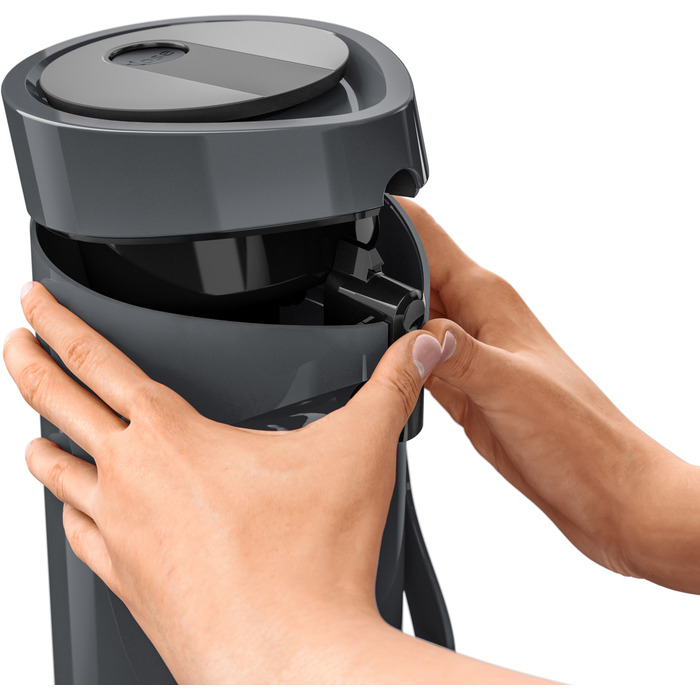 Tefal Thermos Ponza Pump, 1,9 л, пластик, стекло, серый