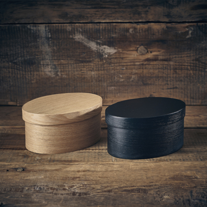 Хлібниця овальна дерев'яна з кришкою 20*14.5*h 9 см, Black Wood Veneer, Genware