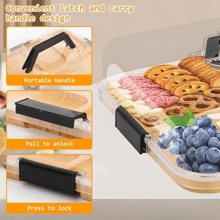 Контейнер для снеків з 6 відділеннями Clyfanesy