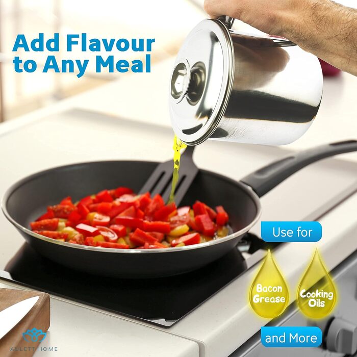 Контейнер для сбора жира 1,2 л, нержавеющая сталь Aulett Home