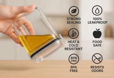 Контейнери для зберігання продуктів Goldeluxe 10 x 1 л з кришками, контейнери для заморозки, коробки для приготування їжі, без BPA, герметичні, штабелюються набір Tupperware для контейнерів для продуктів, контейнерів для заморозки та кухні (GO24A)