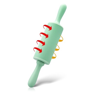 Скалка для тіста і мастики випічки Fissman 23х4,5  (7559)