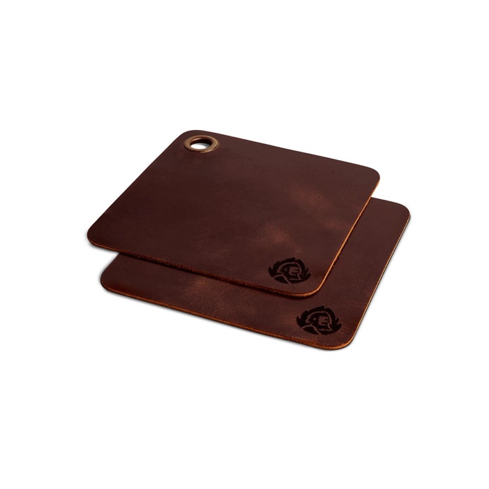 Прихватка 20х20 см кожанная, набор 2 предмета, Burnhard