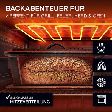 Форма для випікання хліба із кришкою 28 см besok