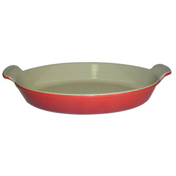 Блюдо овальне 24 см, вишневий Le Creuset