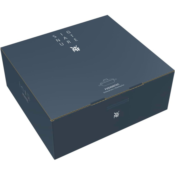 Сковорода для тушкування 28 см зі скляною кришкою, сіра Fusiontec Mineral WMF