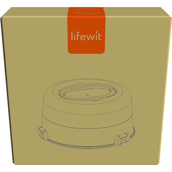 Контейнер для торта 27 см з кришкою та ручкою, зелений Lifewit