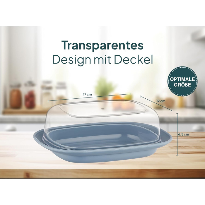 Масляна з пластиковою кришкою, 2 шт. uandu