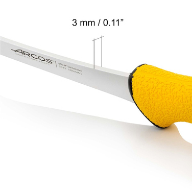 201200 Ніж обробний жорсткий 140 мм зі скошеним лезом серія 'DUO PRO'