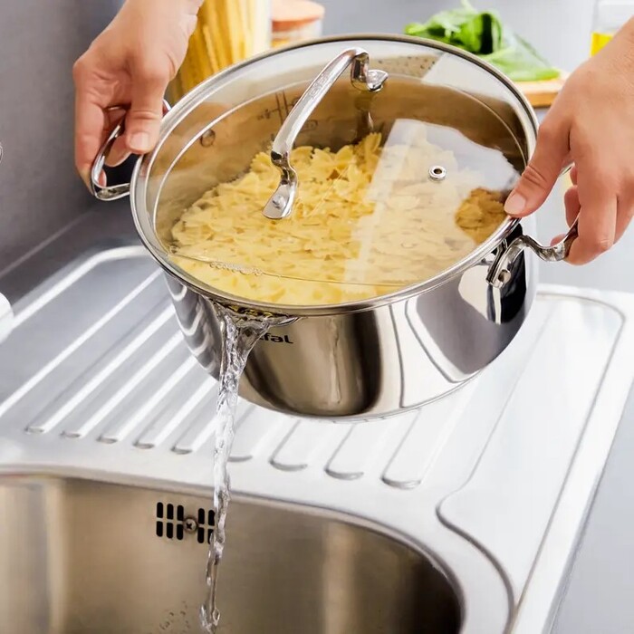 Tefal Набір посуду DUETTO+, 6предметів, нержавіюча сталь, скло