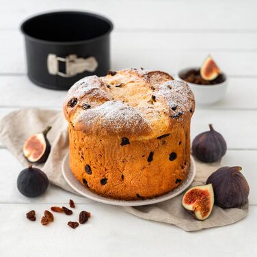Форма для випічки Zenker 7520 Panettone, пружинна форма з антипригарним покриттям, сковорода чорного кольору для невеликих тортів (форма для торта прибл. Ø185x100 мм), кількість