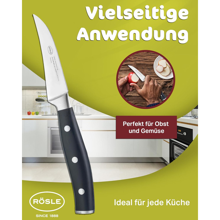 Ніж для чищення овочів 8 см Tradition Rosle