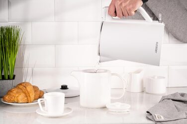 ARDESTO Електрочайник EKL-X50/1.5 л/2200 Вт/подвійні стінки/Strix контроль/білий