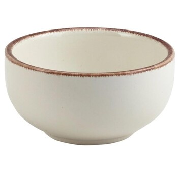 Пиала круглая 12,5 х 6,5 см, 500 мл, коричневый ободок, GenWare