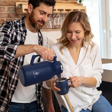 Термос-кавник 2 л, синій Ideus