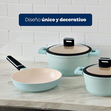Набір кухонного посуду, 5 предметів, блакитний Cosy San Ignacio