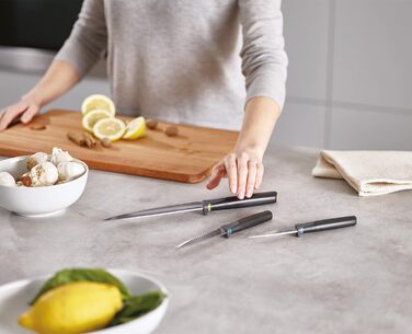 Набір ножів, 3 предмети, чорний/опал Duo Elevate Joseph Joseph