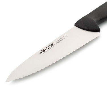 292115 Ніж кухарський 200 мм серія '2900' чорний зубчастий