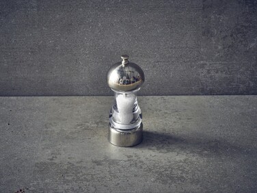 Млин для солі та перцю, 14 см, акрил/хром, GenWare