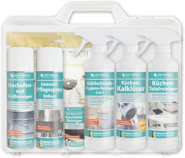 Набор средств для мытья вытяжек 8 предметов HOTREGA