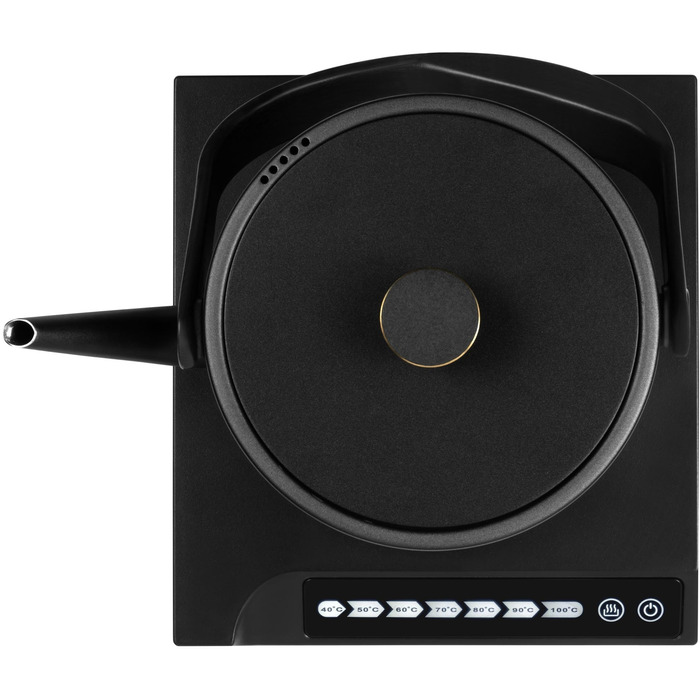 CATLER Электрочайник 0.6л, Strix, заварник, нерж. сталь, поддержание температуры, смысл. руковод., черный