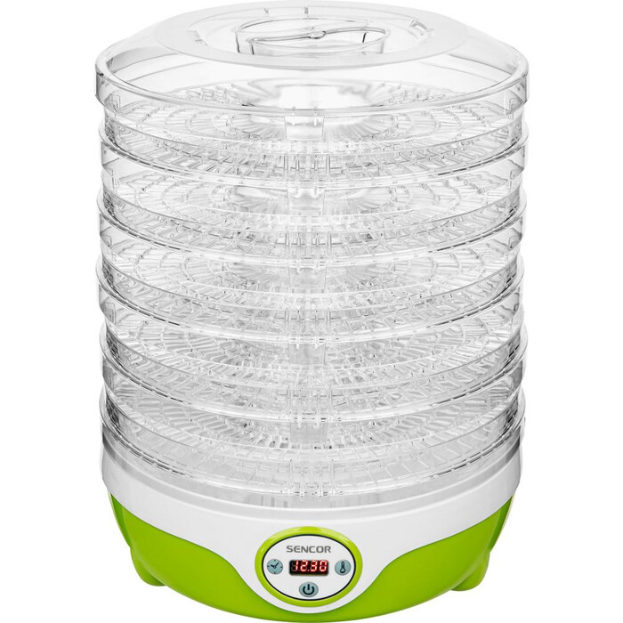 Дегідратор на 5 полиць, 240 Вт, зеленый SENCOR